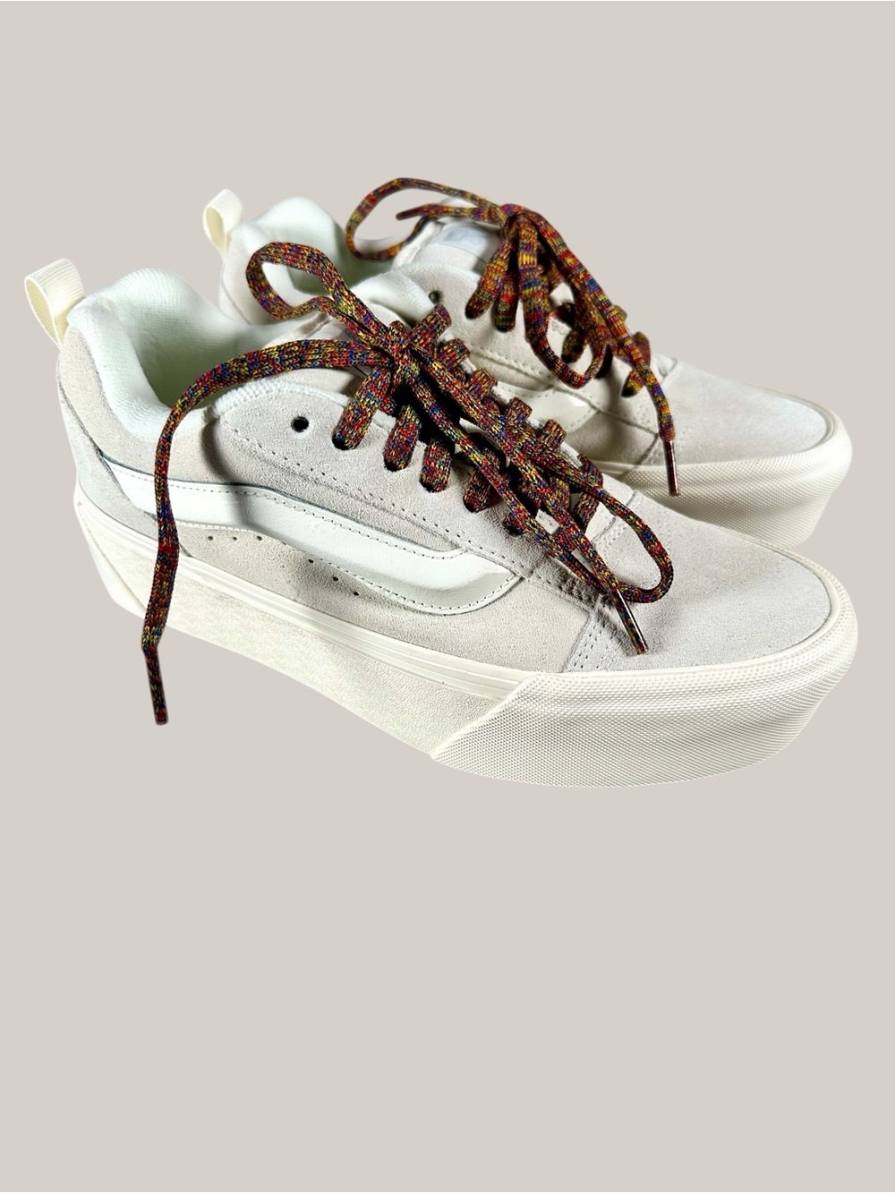 Vans NWOB Knu Stack Low-Top Suede Platform Sneakers Unisex W8.5/M7